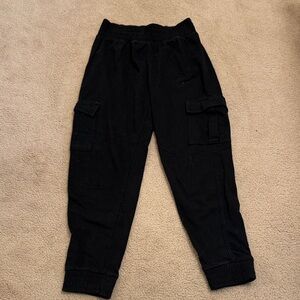 Black Cargo Jogger Pants